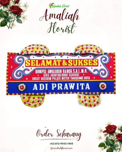 Karangan Bunga Ucapan Selamat di Sokoyoso
